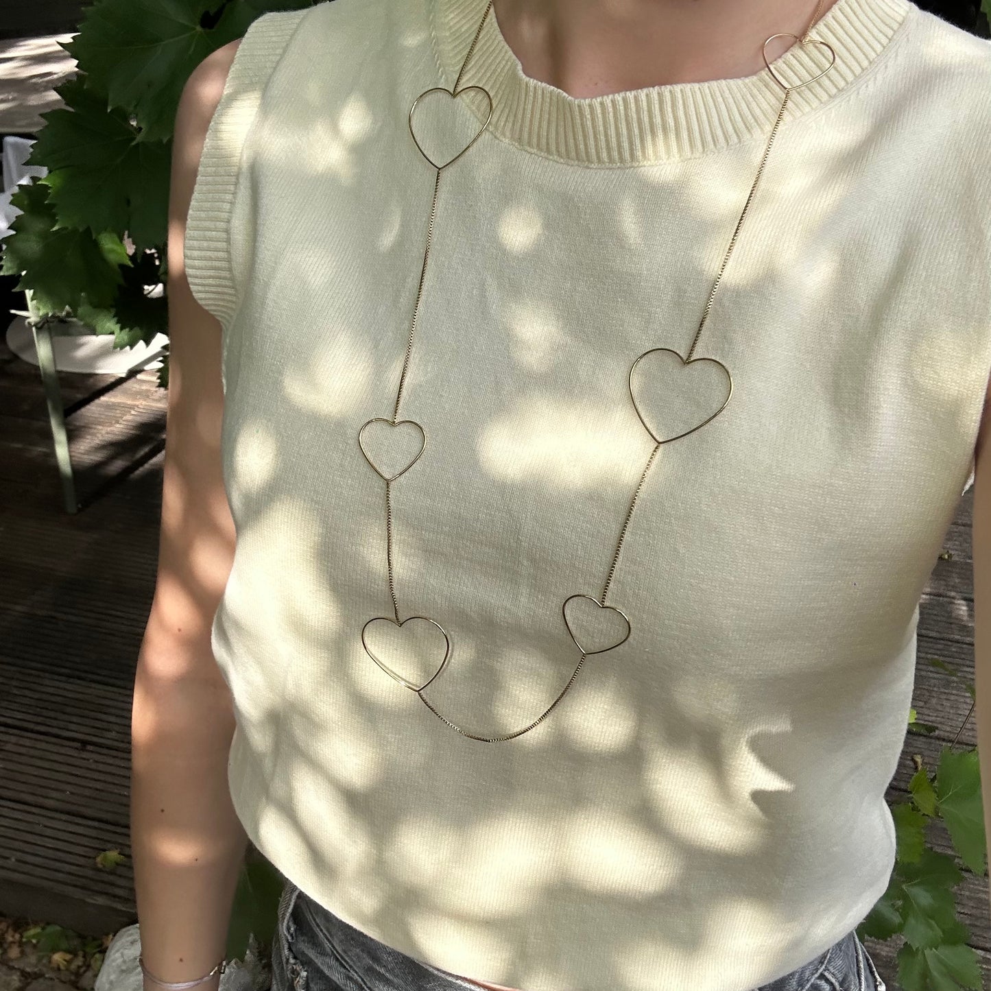 Open heart ketting