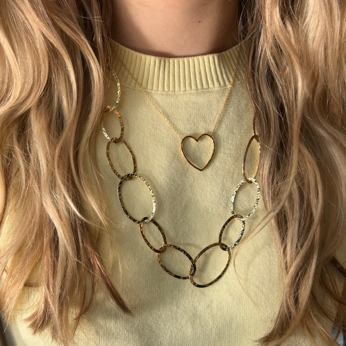 Open heart ketting