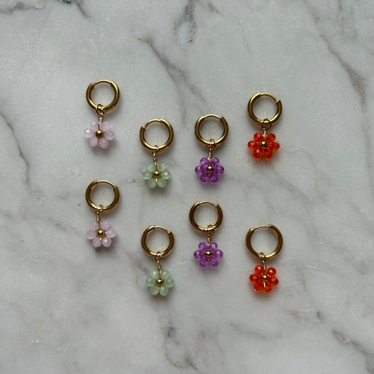 Flower oorbellen