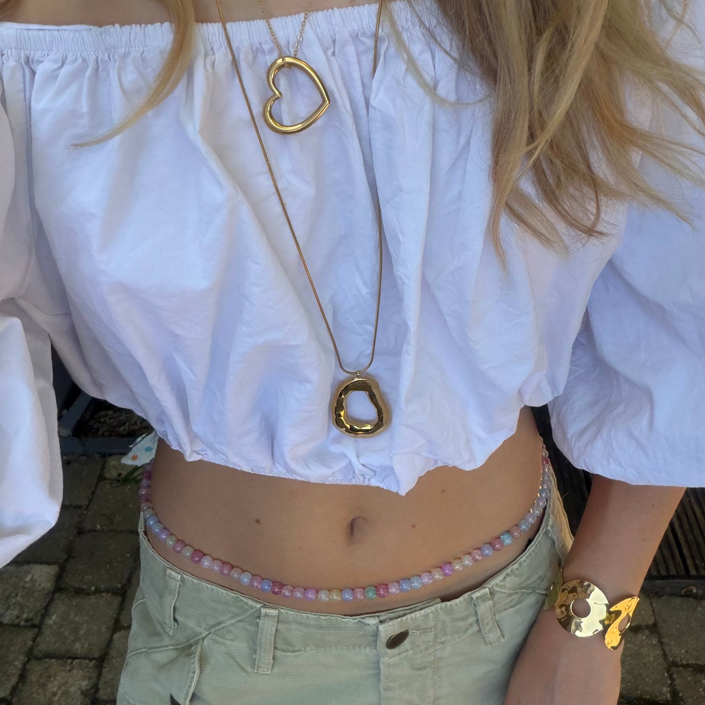 Rainbow bellychain