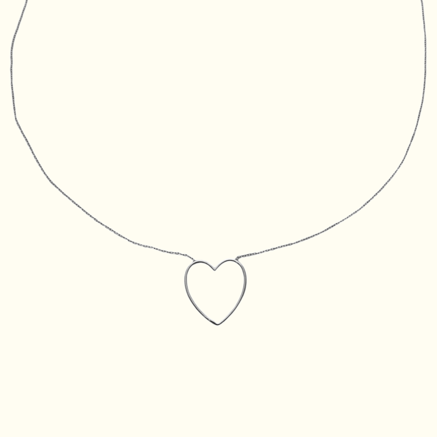Open heart ketting