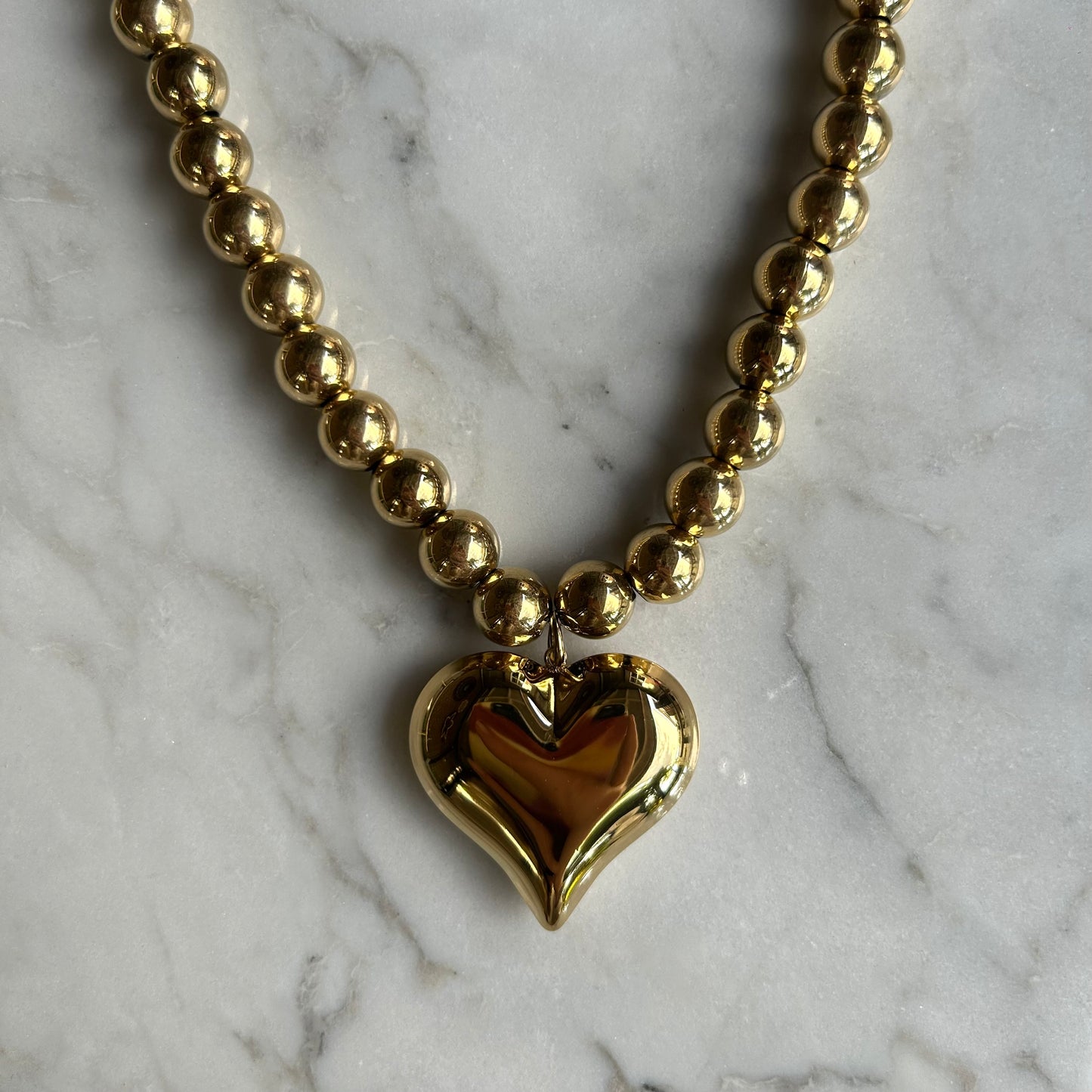 Dot heart ketting