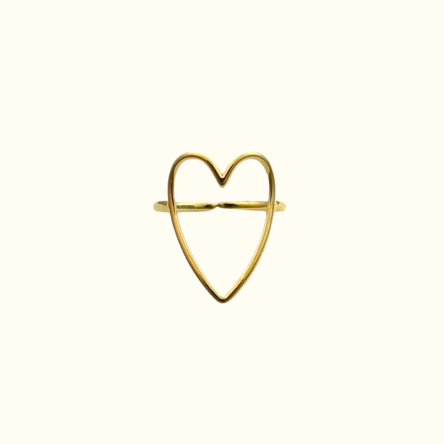 Open heart ring
