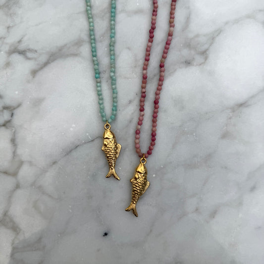 Colorful fish ketting