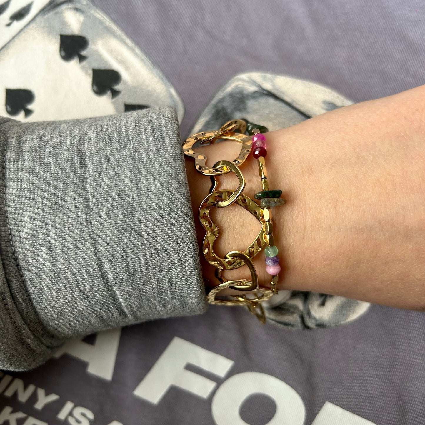 Open heart armband