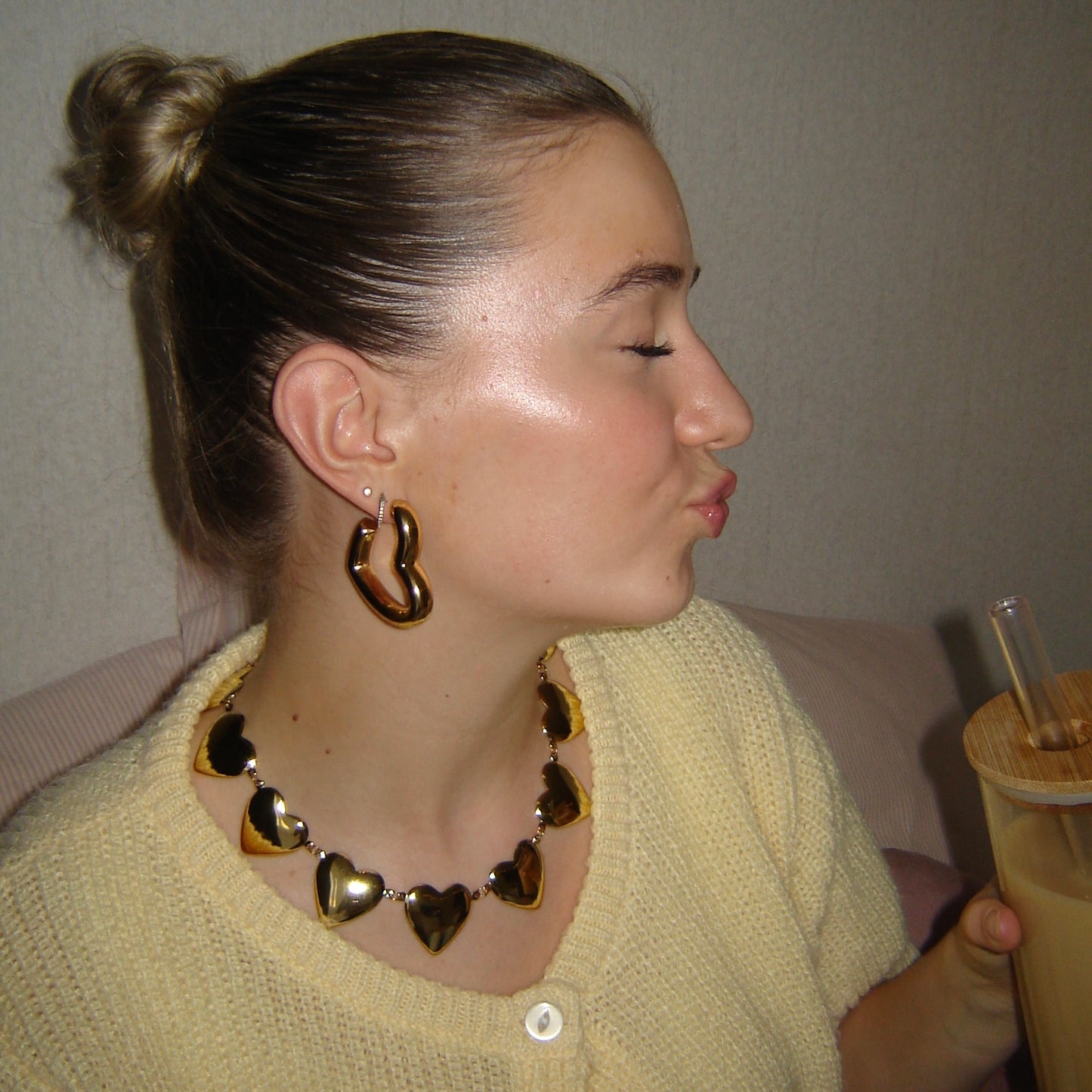 Heartbeat oorbellen