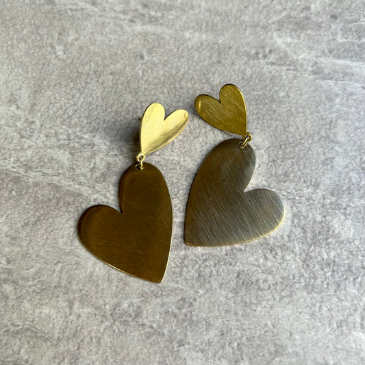 Double love oorbellen