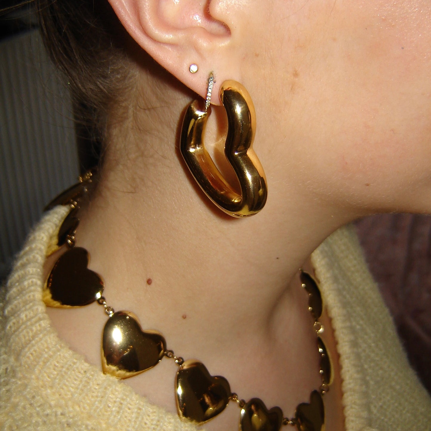 Heartbeat oorbellen