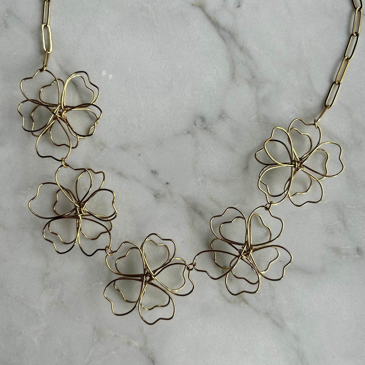 3D Flower ketting
