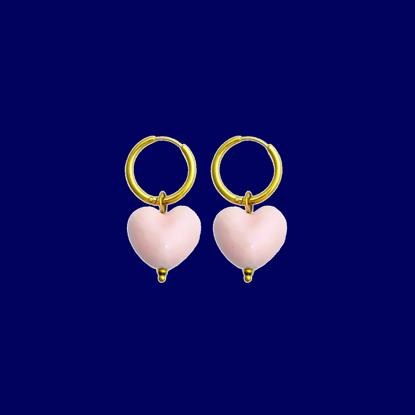 Blush oorbellen